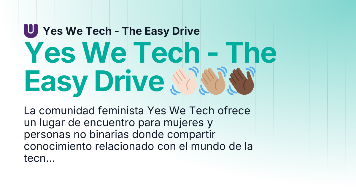Yes We Tech - The Easy Drive 👋🏻👋🏽👋🏿 | Yes We Tech - The Easy Drive